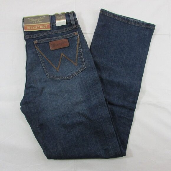 Wrangler Retro Men's Relaxed Fit Bootcut Dellwood Jeans 112338535 WRT20 - Picture 2 of 4